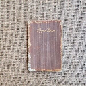 Vintage Book with Brown Cover